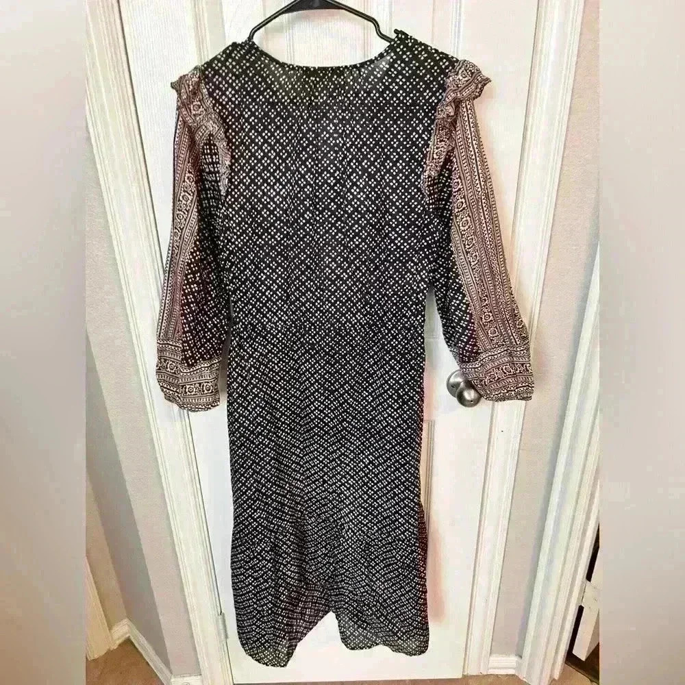 Cleobella Ivy Long Sleeve Midi Dress Size S - Picture 3 of 9